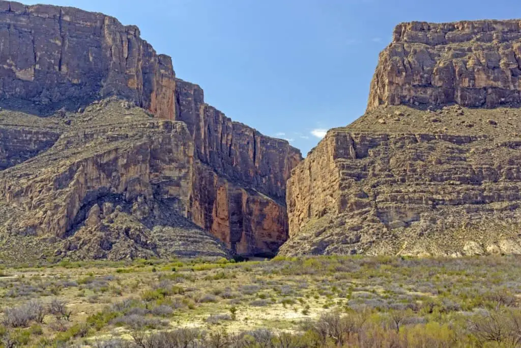 Santa Elena Canyon in Big Bend National Park in Texas